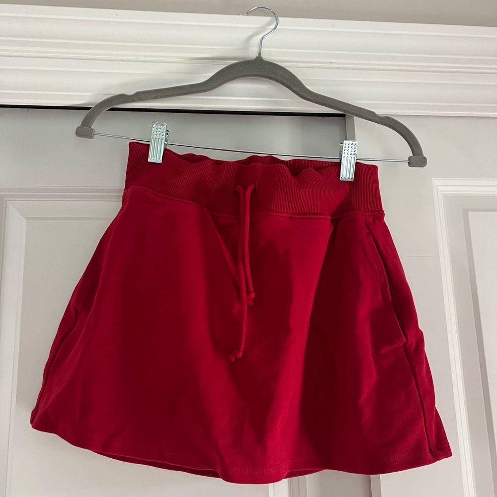 Wild Fable Vibrant Red Corduroy Skirt
